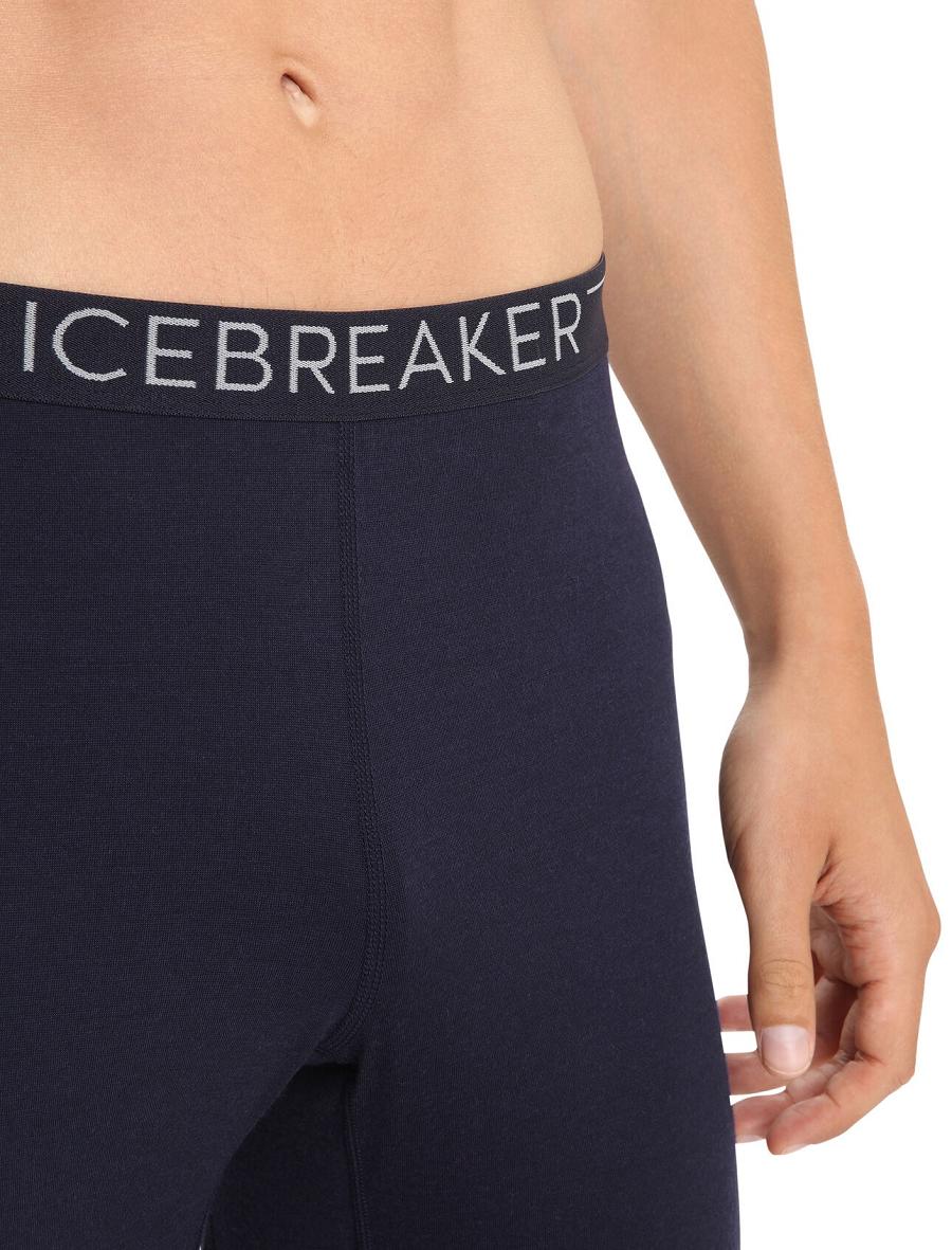 Icebreaker Merino 200 Sonebula Thermal Leggings Férfi Base Layers Sötétkék Fehér | HU 1365EBCX